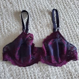 Beautiful Unlined Underwore Wacoal Bra EUC 38C